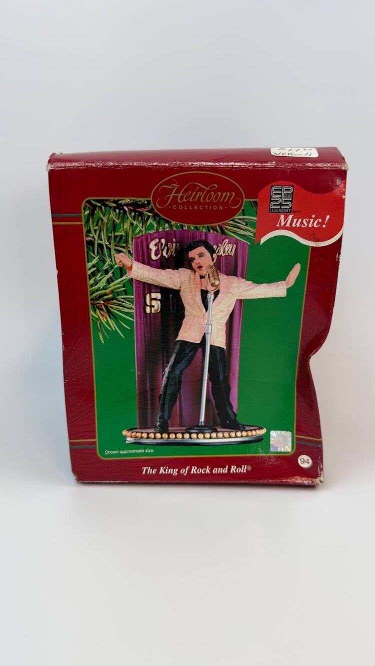 Carlton Cards Elvis Presley Heirloom Music Christmas Ornament 2002 Boxed
